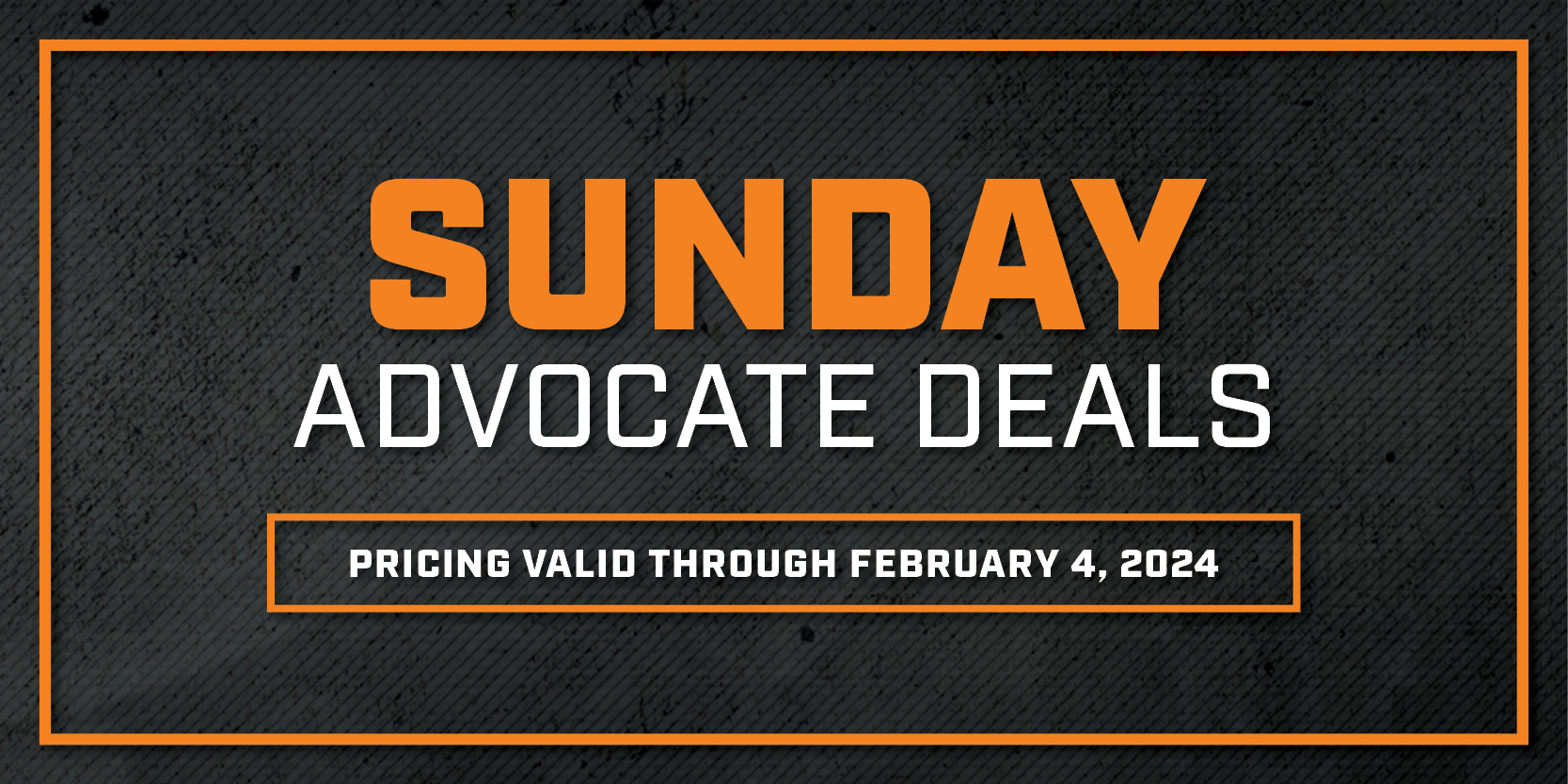 Special: Sunday Deals January 21st 2024